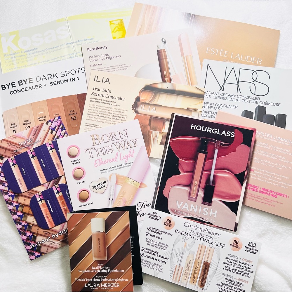 Set of 15 Sephora Sample Foundation and Concealer Collection - New